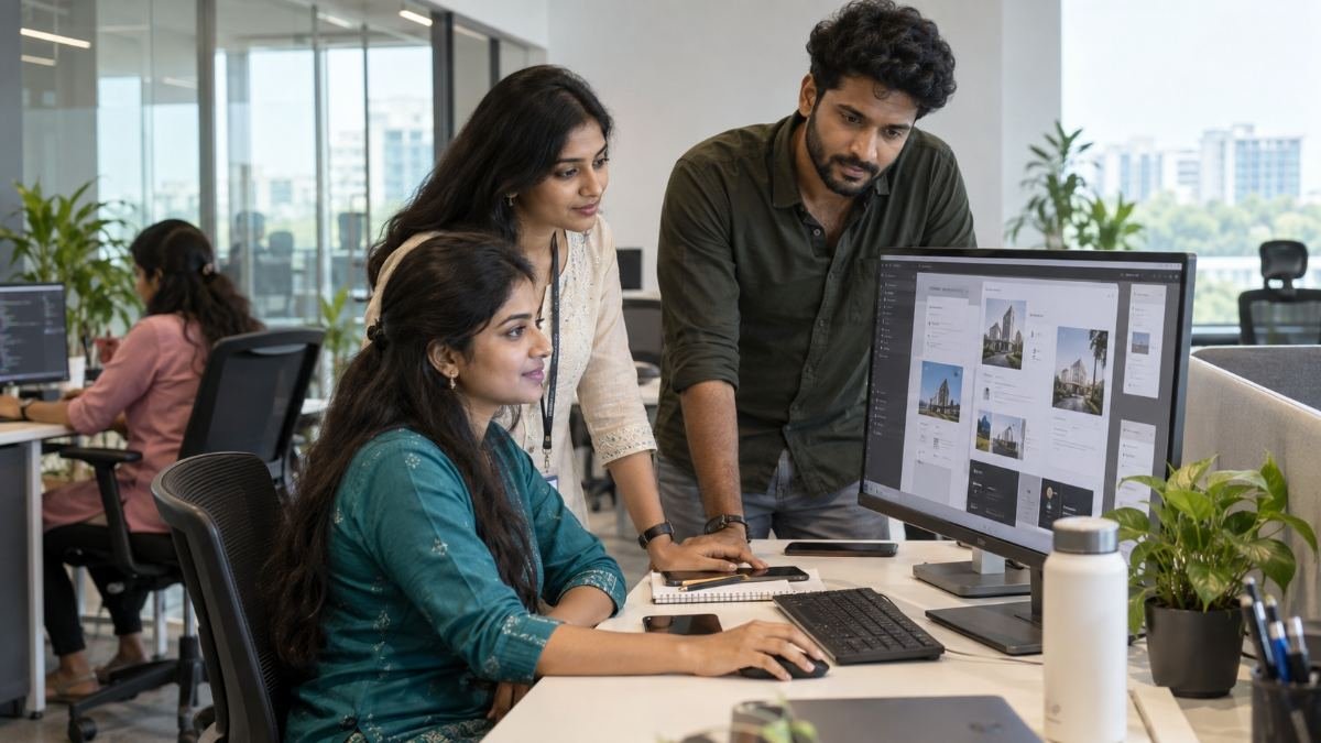 Website ui design at Content Factory, Chennai