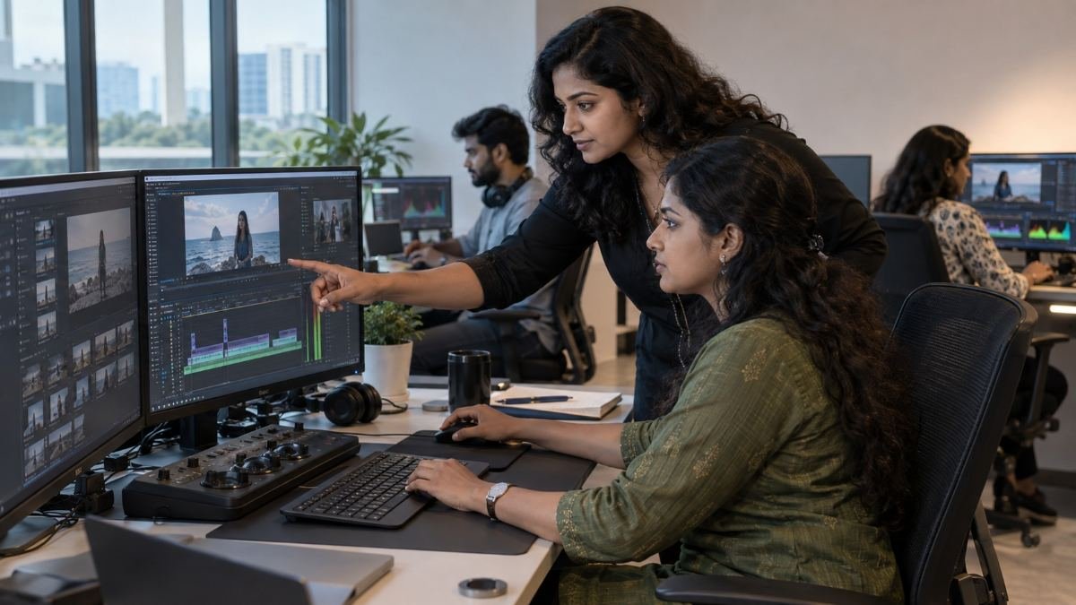 video editing at Content Factory, Chennai